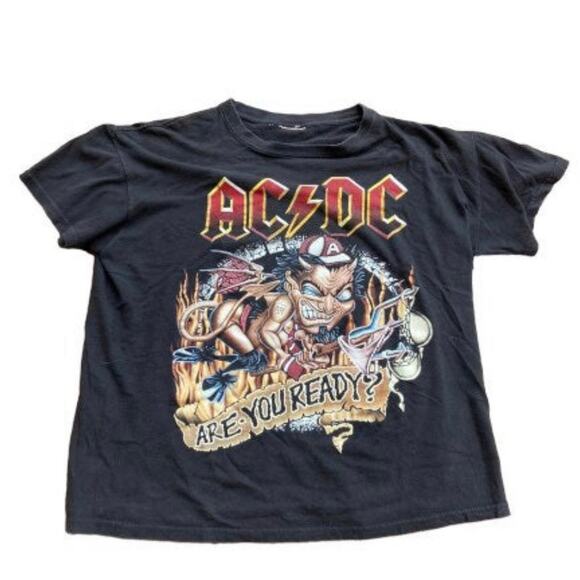 AC/DC Adult MD Are You Ready? Graphic T-shirt - Picture 1 of 2